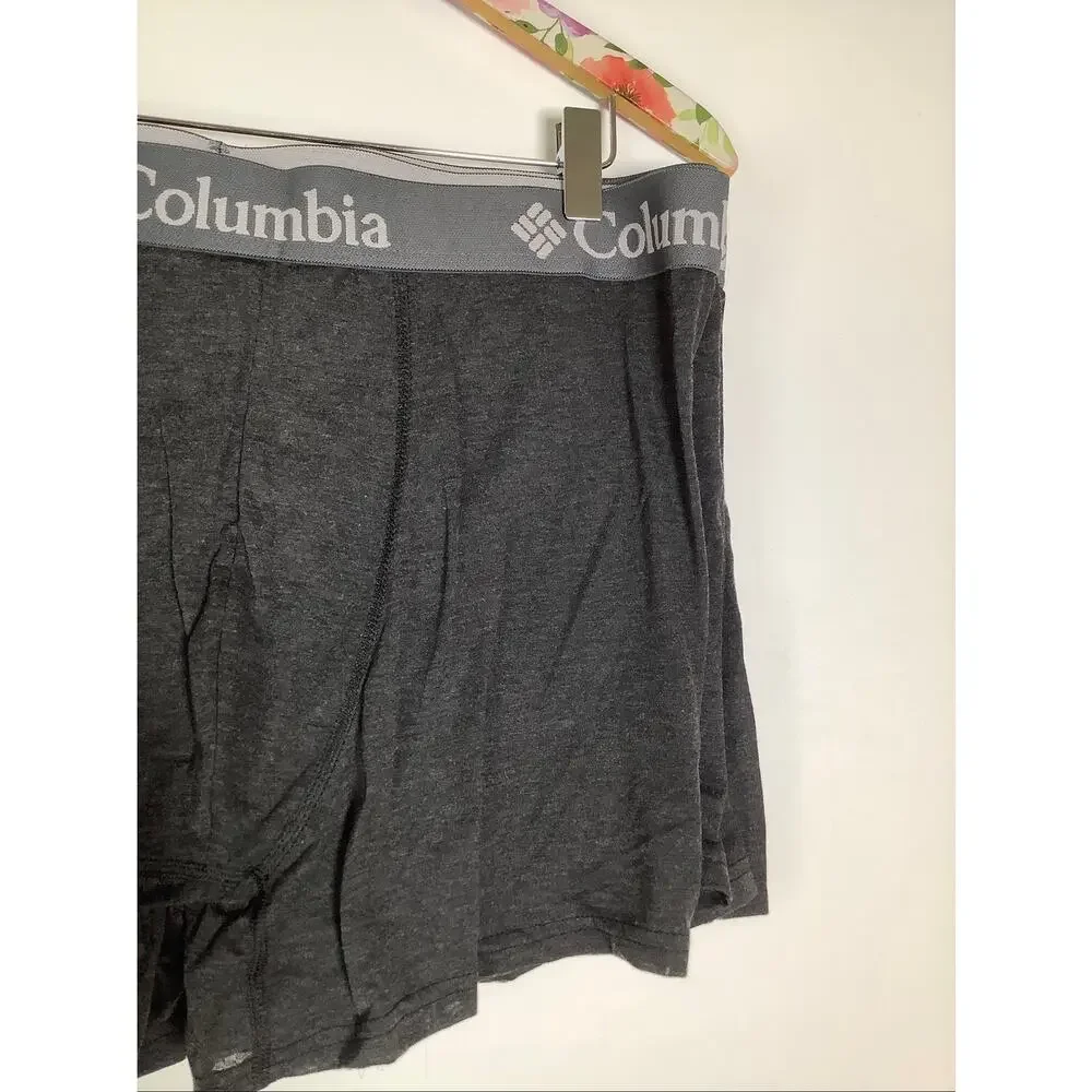 Columbia Men's XL Black 6 Pack Performance Stretch Boxer Briefs G7-2